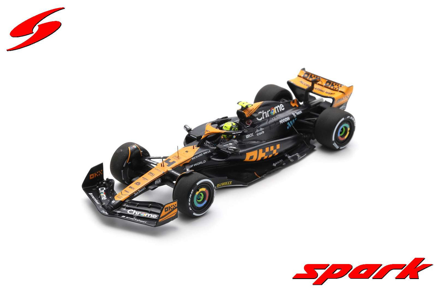 Spark S8928 1/43 McLaren MCL60 No.4 McLaren 2nd Japanese GP 2023 Lando Norris