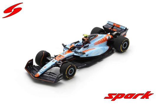 【2024年5月発売予定】 Spark S8931 1/43 Williams F1 FW45 No.2 Williams Racing Singapore GP 2023 Logan Sargeant