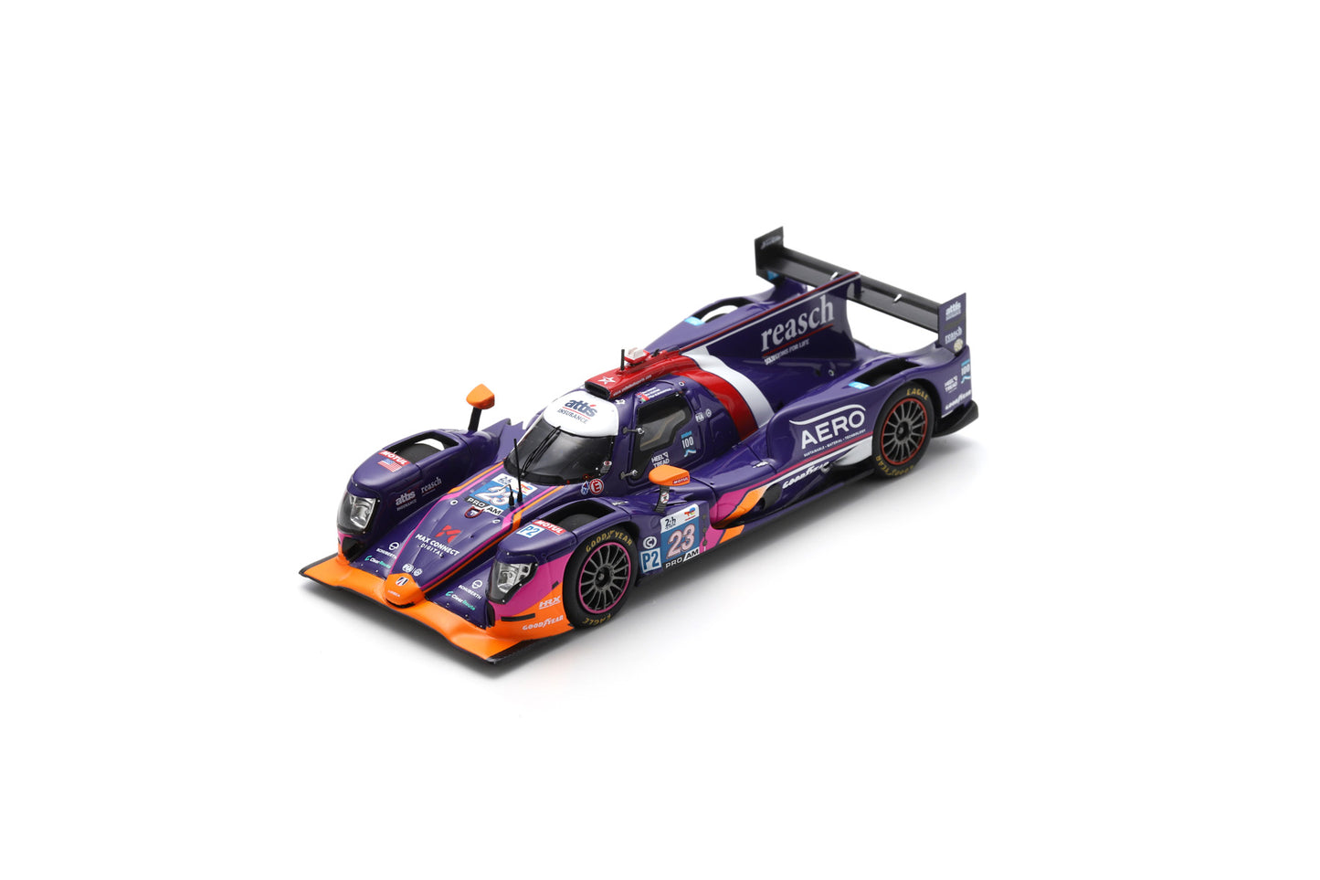 Spark S9134 1/43 Oreca 07 - Gibson No.23 UNITED AUTOSPORTS USA Le Mans 24H 2024 B. Keating - F. Albuquerque - B. Hanley