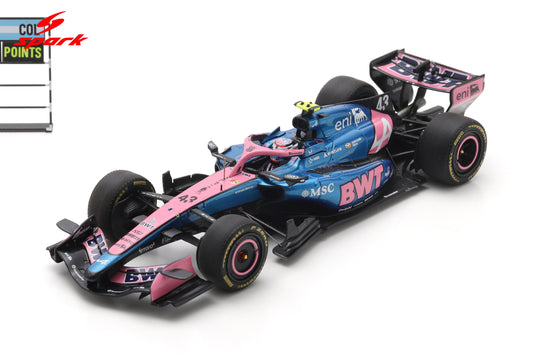 Spark S9367 1/43 BWT Alpine Formula One Team A526 No.43 10th Chinese GP 2026 Franco Colapinto