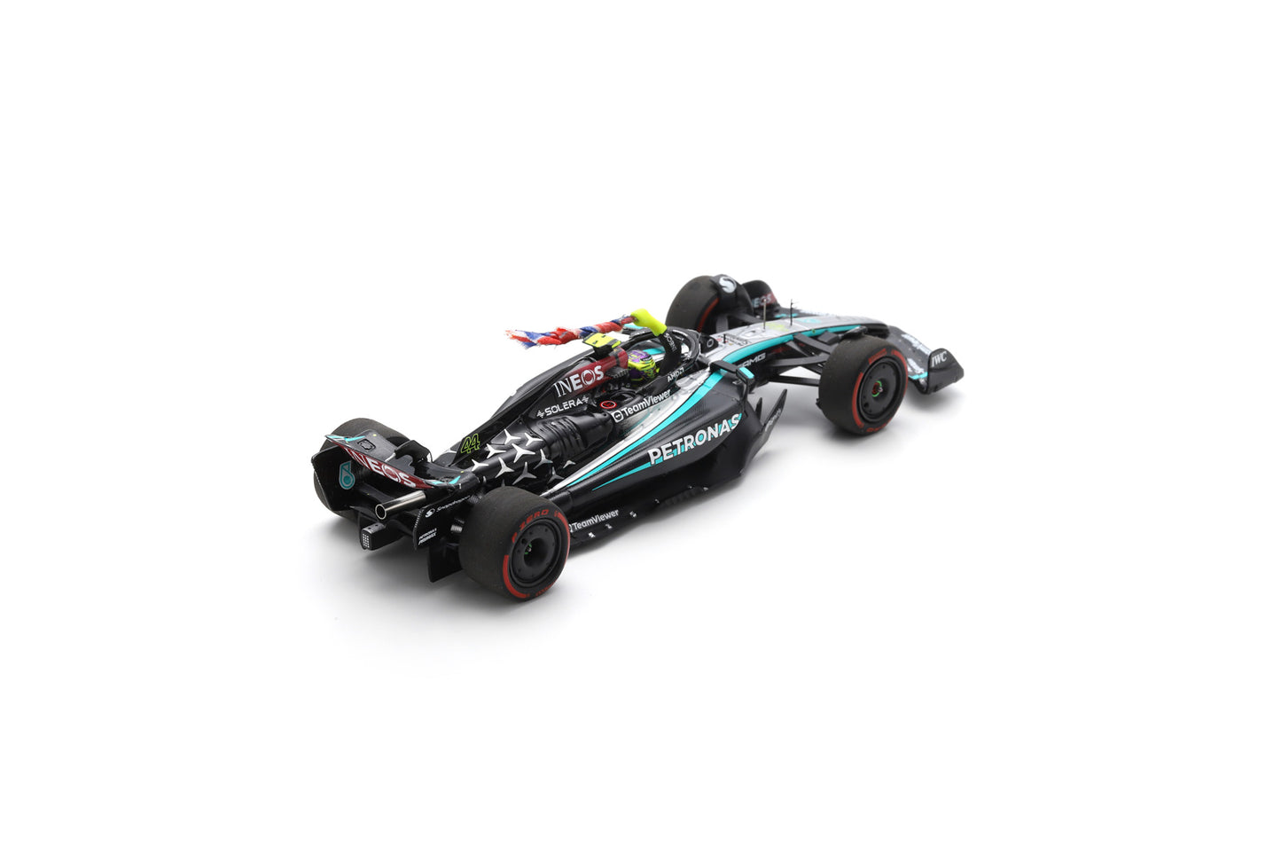 【2025年1月発売予定】 Spark S9533 1/43 Mercedes-AMG PETRONAS Formula One Team No.44 F1 W15 E Performance Winner British GP 2024   Lewis Hamilton