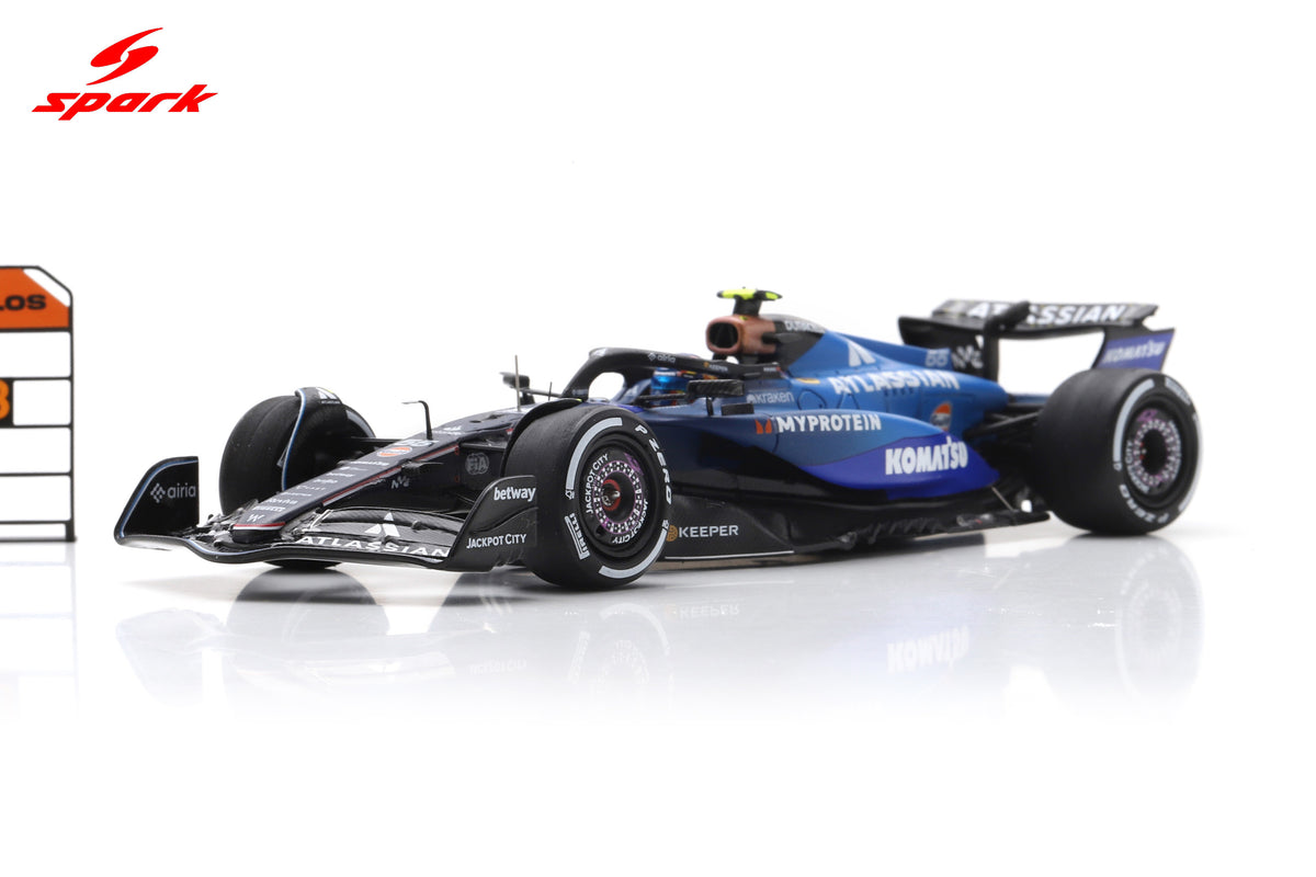 Spark S9633 1/43 Williams FW47 No.55 Williams Racing 3rd Azerbaijan GP 2025 Carlos Sainz
