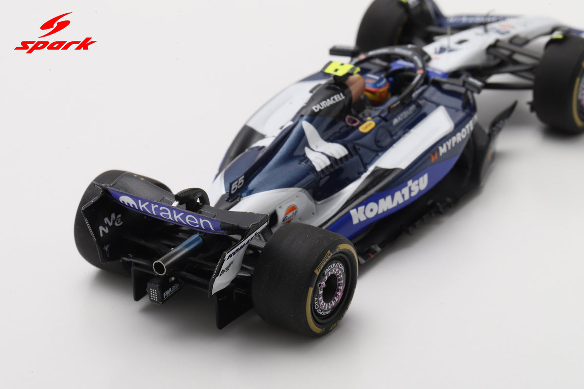 Spark S9645 1/43 Williams FW47 No.55 Williams Racing 3rd Sprint Race USA GP 2025 Carlos Sainz