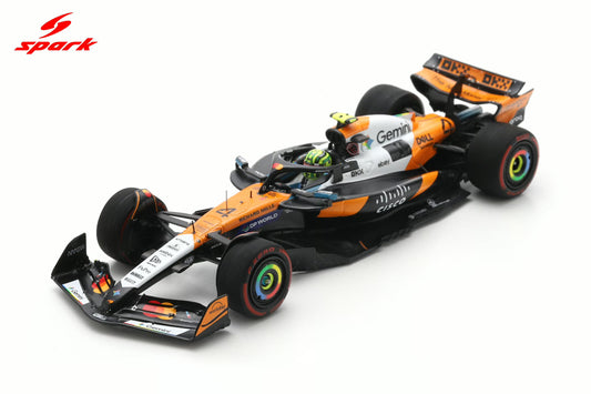 Spark S9665 1/43 McLaren MCL39 No.4 McLaren Formula 1 Team 2nd US GP 2025 Lando Norris