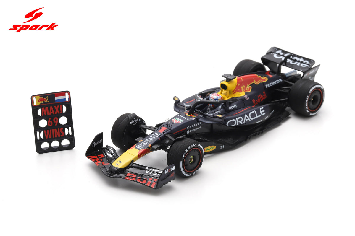 Spark S9669 1/43 Oracle Red Bull Racing RB21 No.1 Winner Las Vegas GP 2025 Max Verstappen