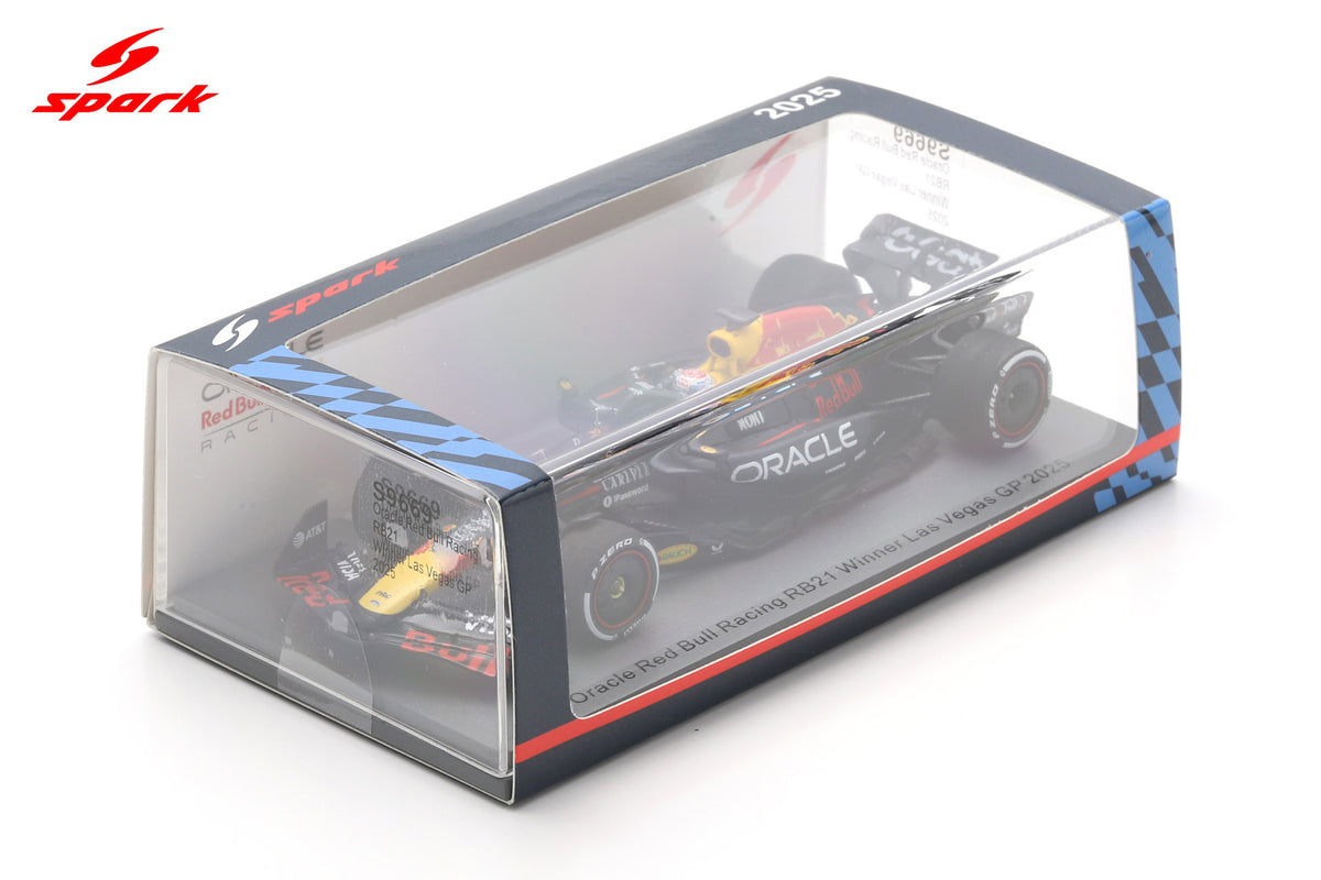 Spark S9669 1/43 Oracle Red Bull Racing RB21 No.1 Winner Las Vegas GP 2025 Max Verstappen