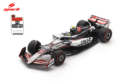 Spark S9676 1/43 MoneyGram  Haas F1 Team VF25 No.87 4th Mexican GP 2025 Oliver Bearman