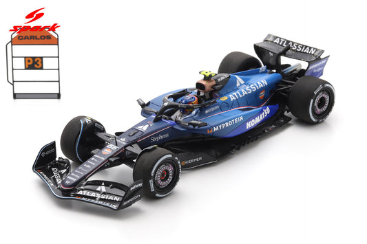 Spark S9683 1/43 Atlassian Williams FW47 No.55 3rd Qatar GP 2025Carlos Sain