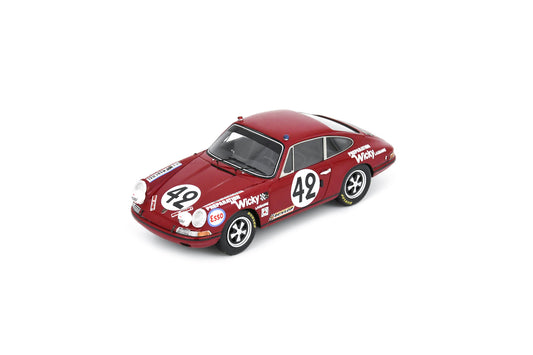 【2024年12月発売予定】 Spark S9751 1/43 Porsche 911T No.42 Le Mans 24H 1969  A. Wicky - E. Berney