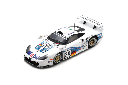 Spark S9908 1/43 Porsche 911 GT1 No.26 Porsche AG 24H Le Mans 1997 R. Kelleners - E. Collard - Y. Dalmas
