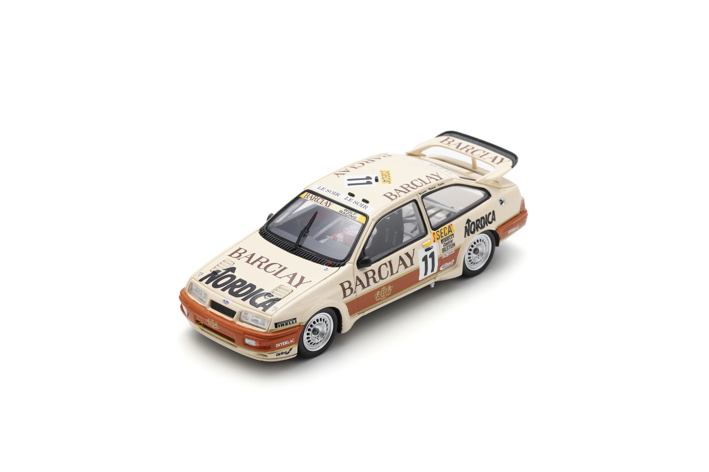 【2025年1月以降発売予定】 Spark SB237 1/43 Ford Sierra RS Cosworth No.11 24H Spa 1987 J. Nurminen - A. Malherbe - J-D. Delétraz