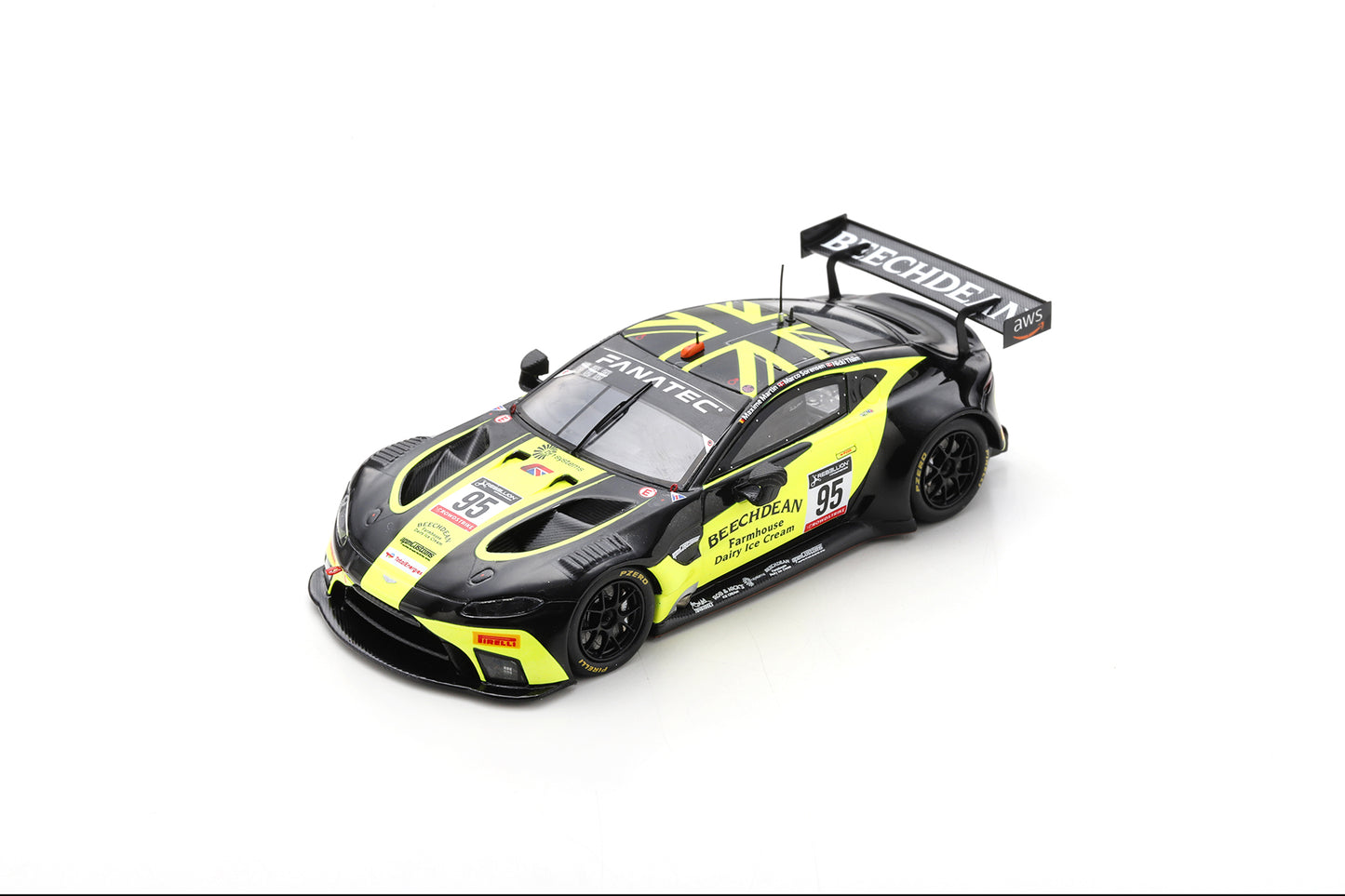 Spark SB504 1/43 Aston Martin Vantage AMR GT3 No.95 BEECHDEAN AMR 10th 24H Spa 2022