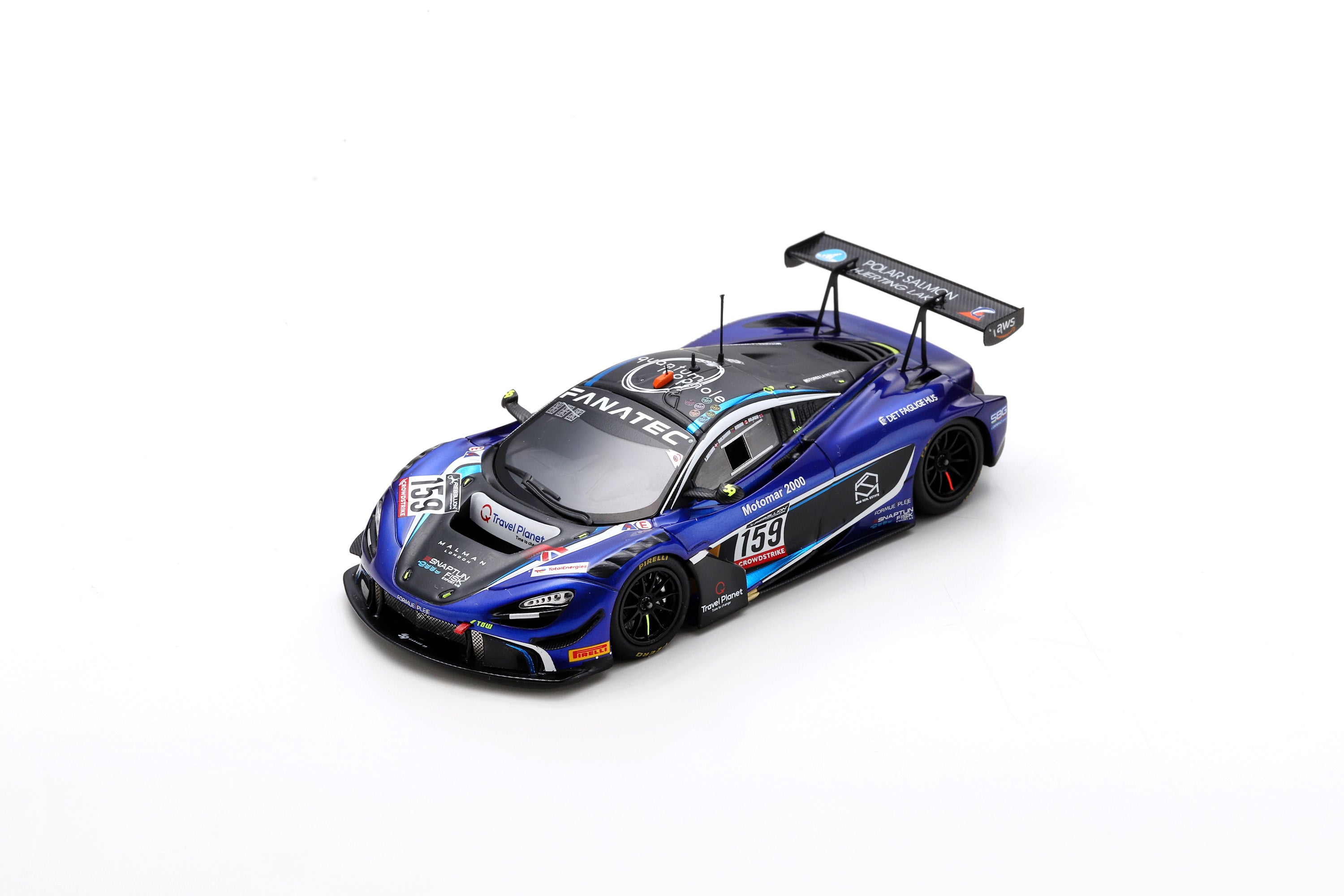 Spark SB528 1/43 McLaren 720S GT3 No.159 Garage 59 24H Spa 2022 ...