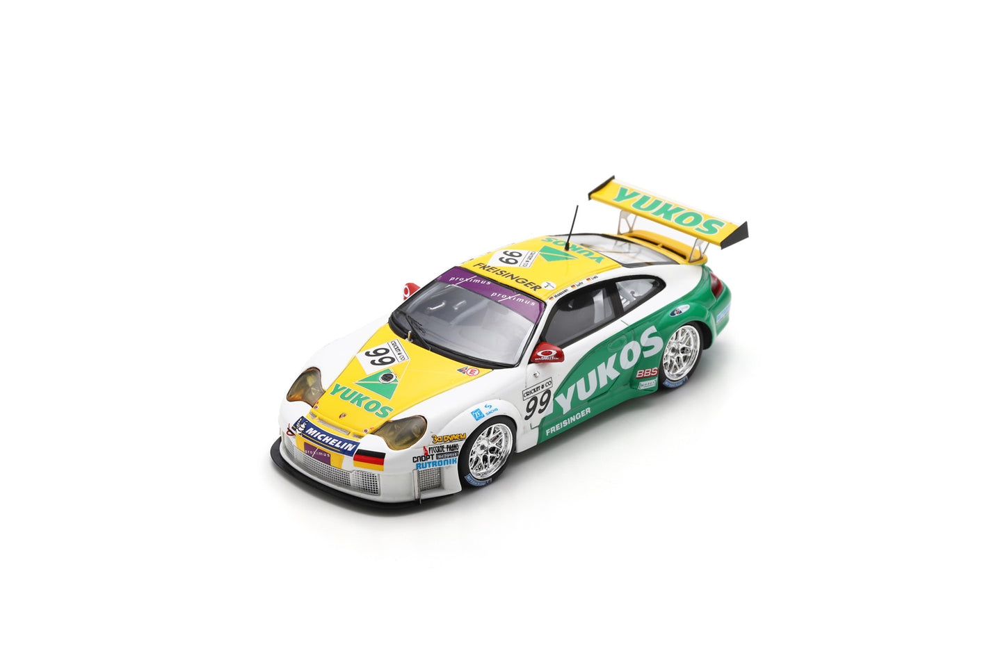 【2024年10月以降発売予定】 Spark SB586 1/43 Porsche 996 GT3 RSR No.99 5th 24H Spa 2004 S. Maassen - L. Luhr - M. Lieb
