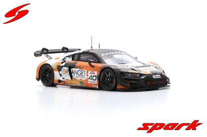 Spark SB704 1/43 Audi R8 LMS GT3 EVO II No.40 Audi Sport Orange 1 7th 24H Spa 2023 R. Feller - M. Drudi - D. Marschall