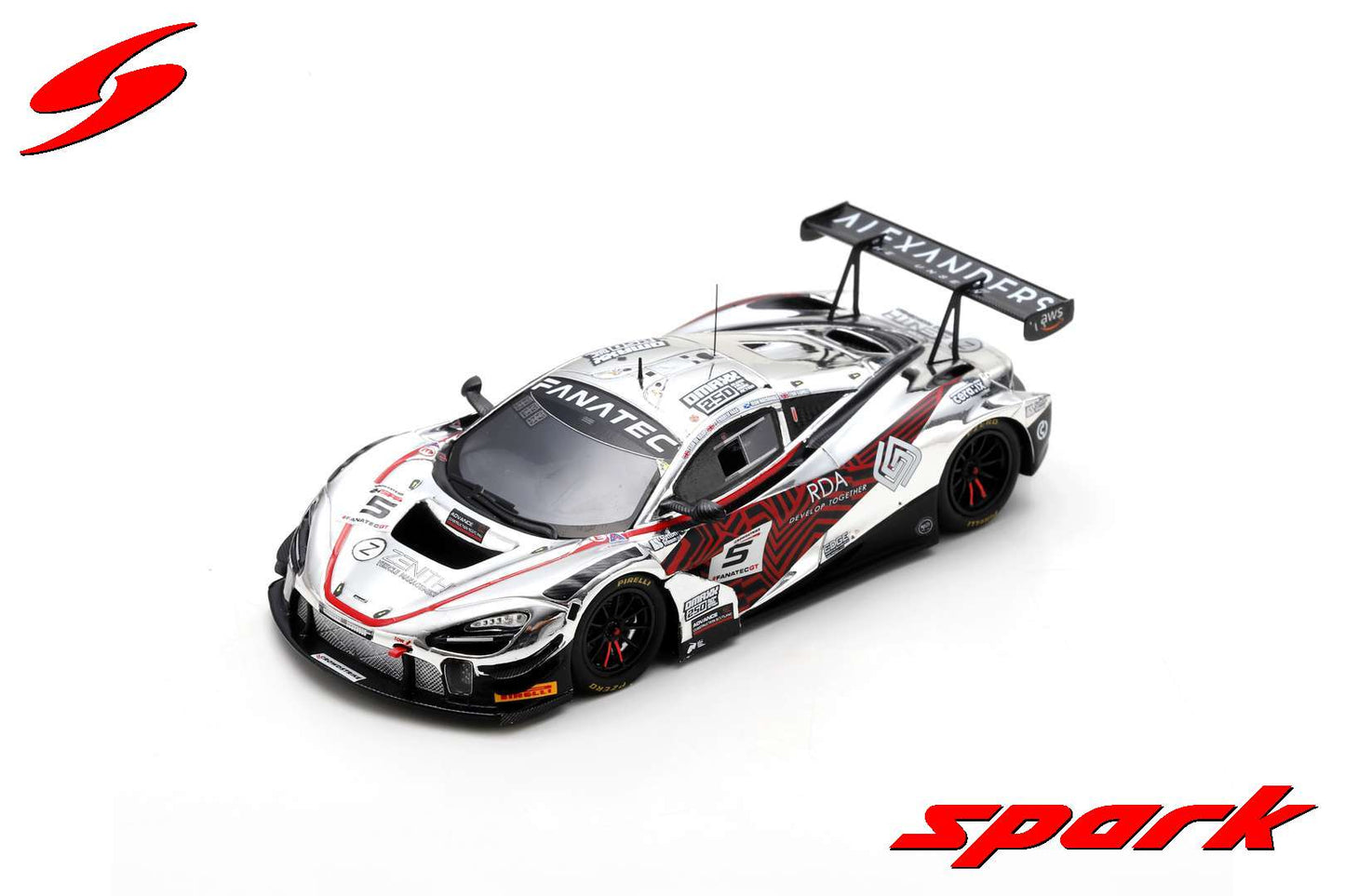 【2024年7月発売予定】 Spark SB706 1/43 McLaren 720S GT3 EVO No.5 Optimum Motorsport Winner Gold Cup 24H Spa 2023 S. de Haan - T. Gamble - C. Fagg - D. Macdonald