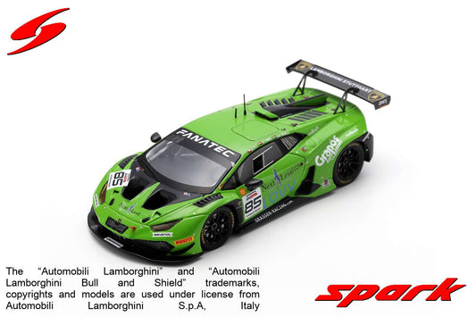 【2024年7月発売予定】 Spark SB711 1/43 Lamborghini Huracán GT3 EVO 2 No.85 GRT Grasser Racing Team Winner Silver Cup 24H Spa 2023 C. Schmid - B. Hites - G. van Berlo