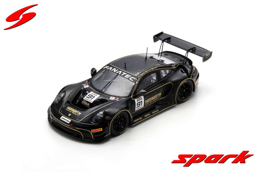 Spark SB715 1/43 Porsche 911 GT3 R (992) No.91 Herberth Motorsport 24H Spa 2023 R. Bohn - K. van Berlo - A. Renauer - R. Renauer