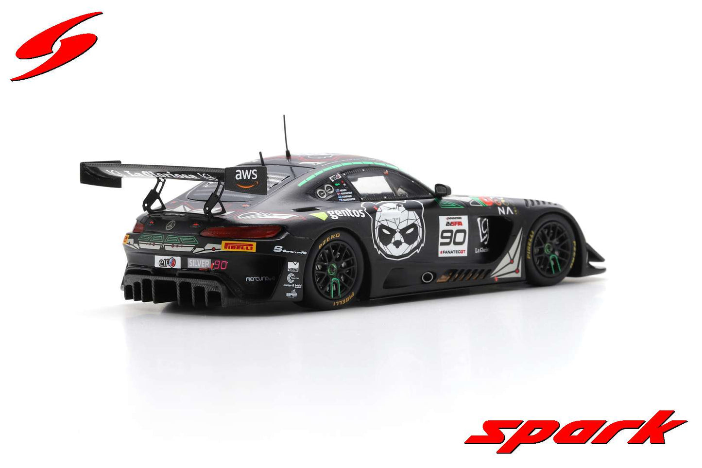 Spark SB721 1/43 Mercedes-AMG GT3 No.90 Madpanda Motorsport 24H Spa 2023 M. Gustavsen - E. Perez Companc - A. Nesov - J. Salmenautio