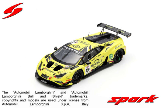 【2024年7月発売予定】 Spark SB731 1/43 Lamborghini Huracán GT3 EVO 2 No.19 Iron Lynx 24H Spa 2023 L. Pulcini - M. Beretta - R. Ineichen