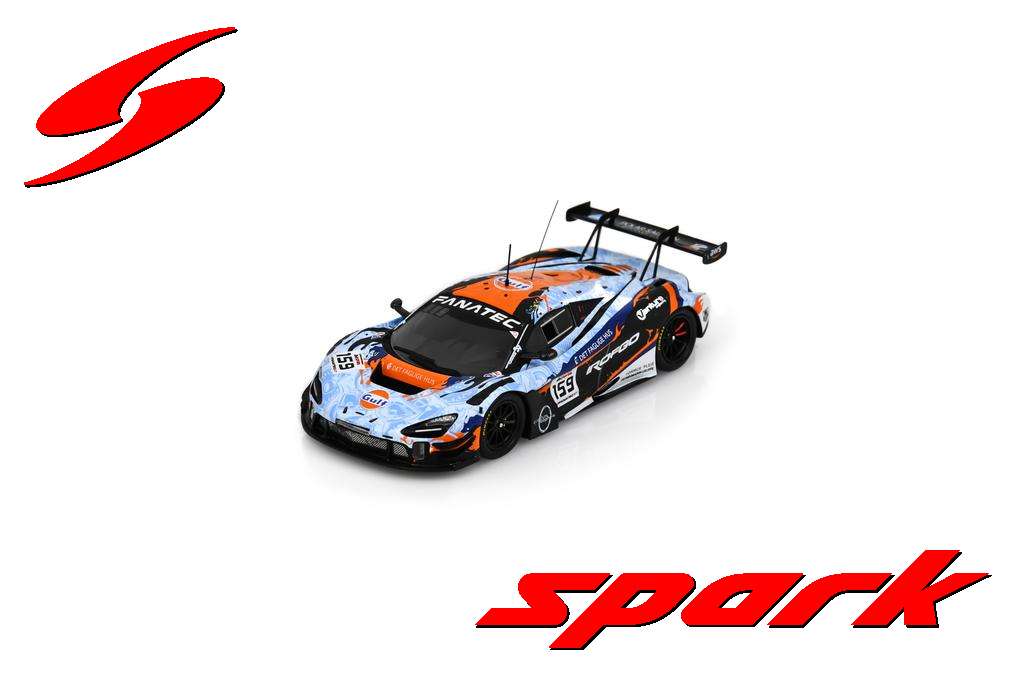 Spark SB735 1/43 McLaren 720S GT3 EVO No.159 Garage 59 24H Spa 2023 M. Kirchhöfer - B. Goethe - N. Kjaergaard