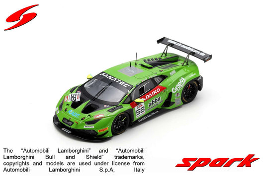 【2024年7月発売予定】 Spark SB736 1/43 Lamborghini Huracán GT3 EVO 2 No.58 GRT Grasser Racing Team 24H Spa 2023 F. Crestani - S. Neary - G. Tweraser - R. Capo