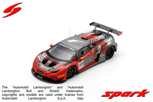 【2024年7月発売予定】 Spark SB738 1/43 Lamborghini Huracán GT3 EVO 2 No.70 Crowdstrike Racing by Leipert Motorsport 24H Spa 2023 G. Watzinger - K. Li - J-F. Brunot - B. Leitch