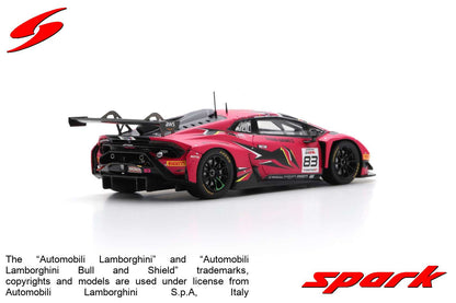 Spark SB742 1/43 Lamborghini Huracán GT3 EVO 2 No.83 Iron Dames 24H Spa 2023 D. Pin - R. Frey - S. Bovy - M. Gatting