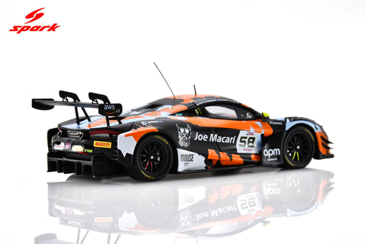 Spark SB857 1/43 McLaren 720S GT3 EVO No.58 Garage 59 24H Spa 2025  A. Smalley - F. Schandorff - D. Macdonald - L. Prette