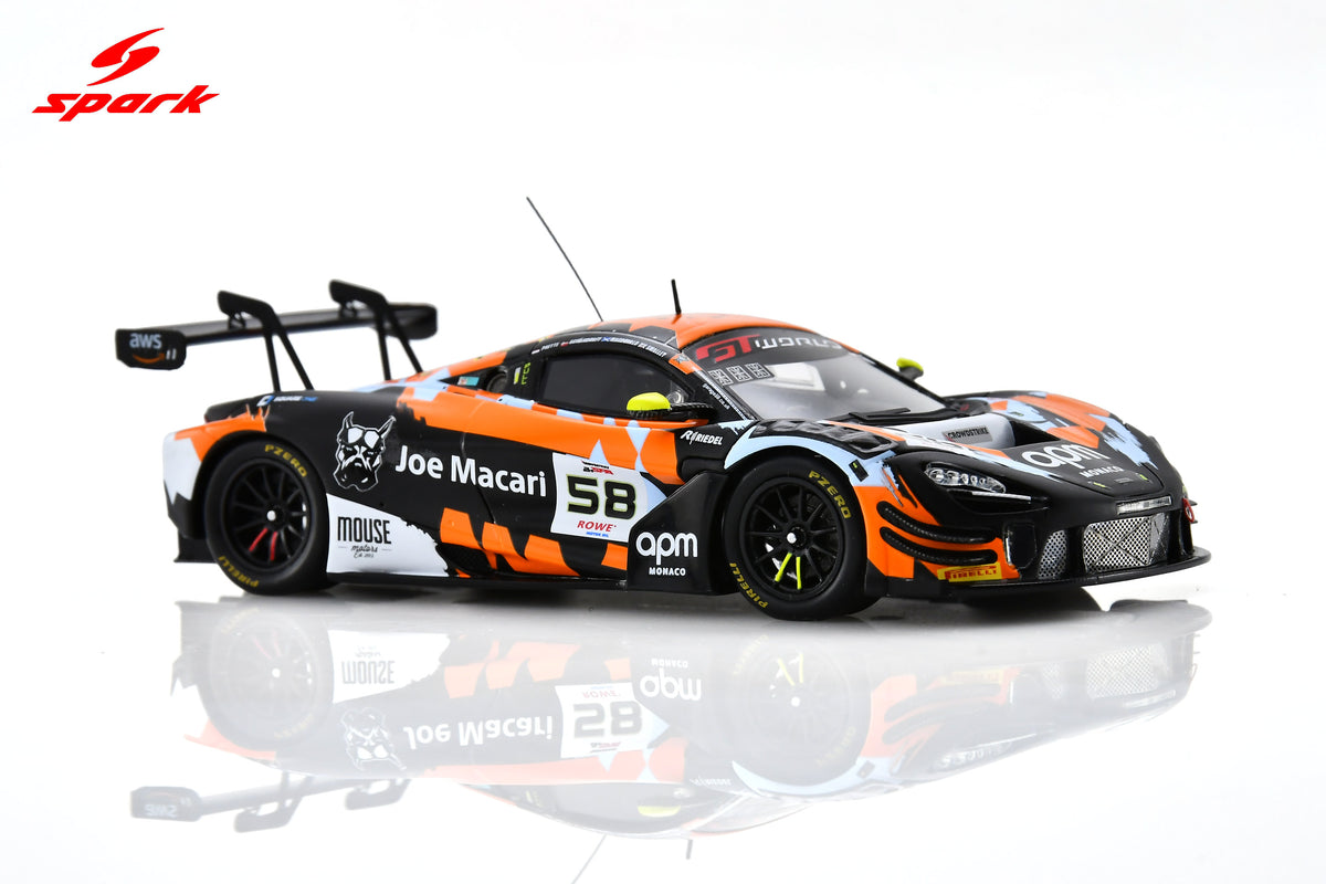 Spark SB857 1/43 McLaren 720S GT3 EVO No.58 Garage 59 24H Spa 2025  A. Smalley - F. Schandorff - D. Macdonald - L. Prette