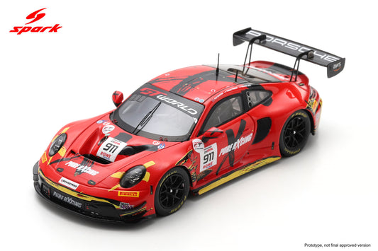 Spark SB870 1/43 Porsche 911 GT3 R (992) No.911 Pure Rxcing 24H Spa 2025 R. Lietz - A. Malykhin - T. Preining
