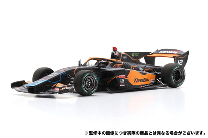 12 三宅 淳詞 Atsushi Miyake ThreeBond Racing SUPER FORMULA  2024 SF23 Spark SFJ029 1/43