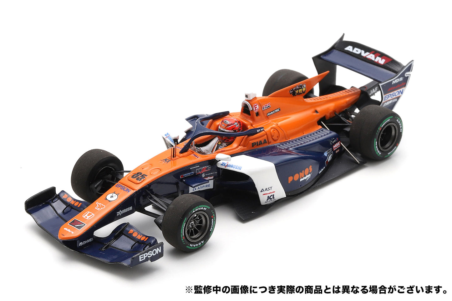 65 佐藤蓮 Ren Sato PONOS NAKAJIMA RACING  SUPER FORMULA  2024 SF23 Spark SFJ043 1/43