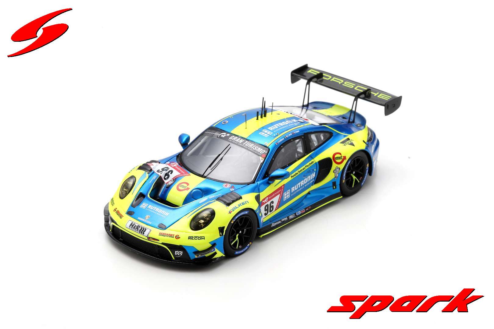 Spark SG902 1/43 Porsche 911 GT3 R (992) No.96 Rutronik Racing 5th 