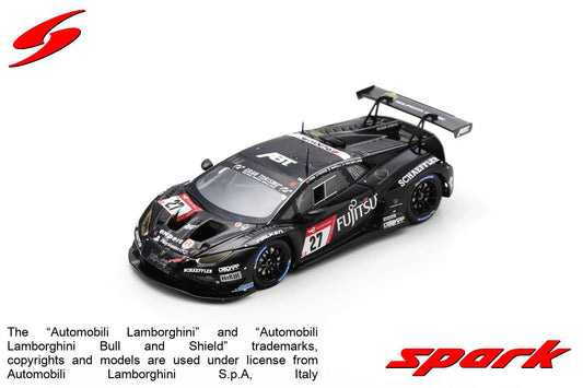 【2024年7月発売予定】 Spark SG905 1/43 Lamborghini Huracan GT3 EVO2 No.27 ABT Sportsline 9th 24H Nürburgring 2023K. Van der Linde - M. Mapelli - J. Pepper - N. Thiim