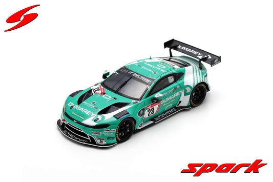 Spark SG908 1/43 Aston Martin Vantage AMR GT3 No.28 PROsport-Racing 24H Nürburgring 2023M. Dumarey - C. Breuer - M-D. Ortmann - B. Green