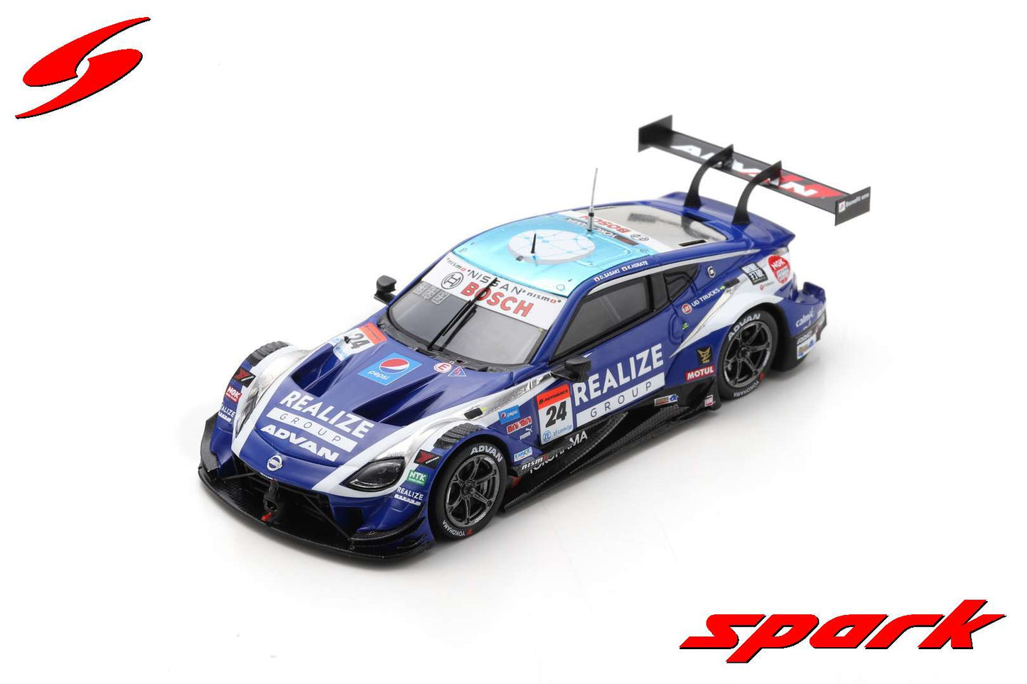 Spark SGT029 1/43 REALIZE CORPORATION ADVAN Z No.24 KONDO RACING GT500 SUPER GT 2022 Daiki Sasaki - Kohei Hirate