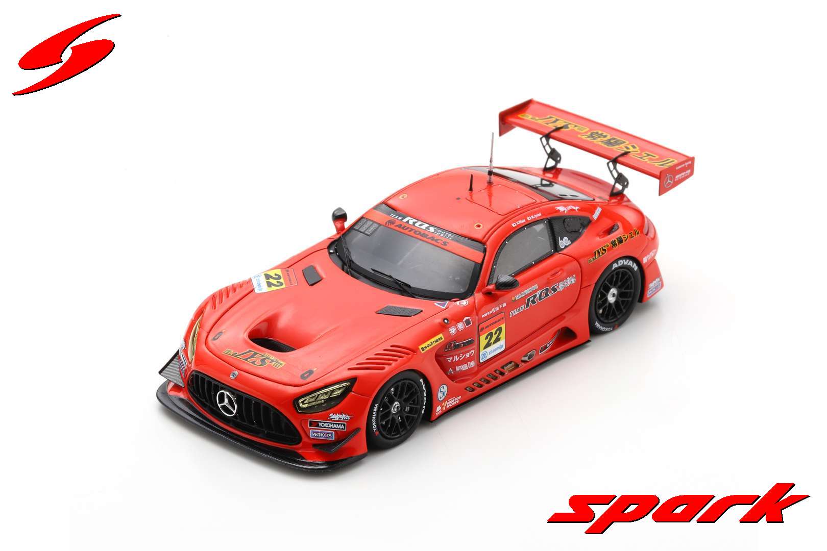 Spark SGT044 1/43 R'Qs AMG GT3 NO.22 R'Qs MOTOR SPORTS GT300 SUPER 