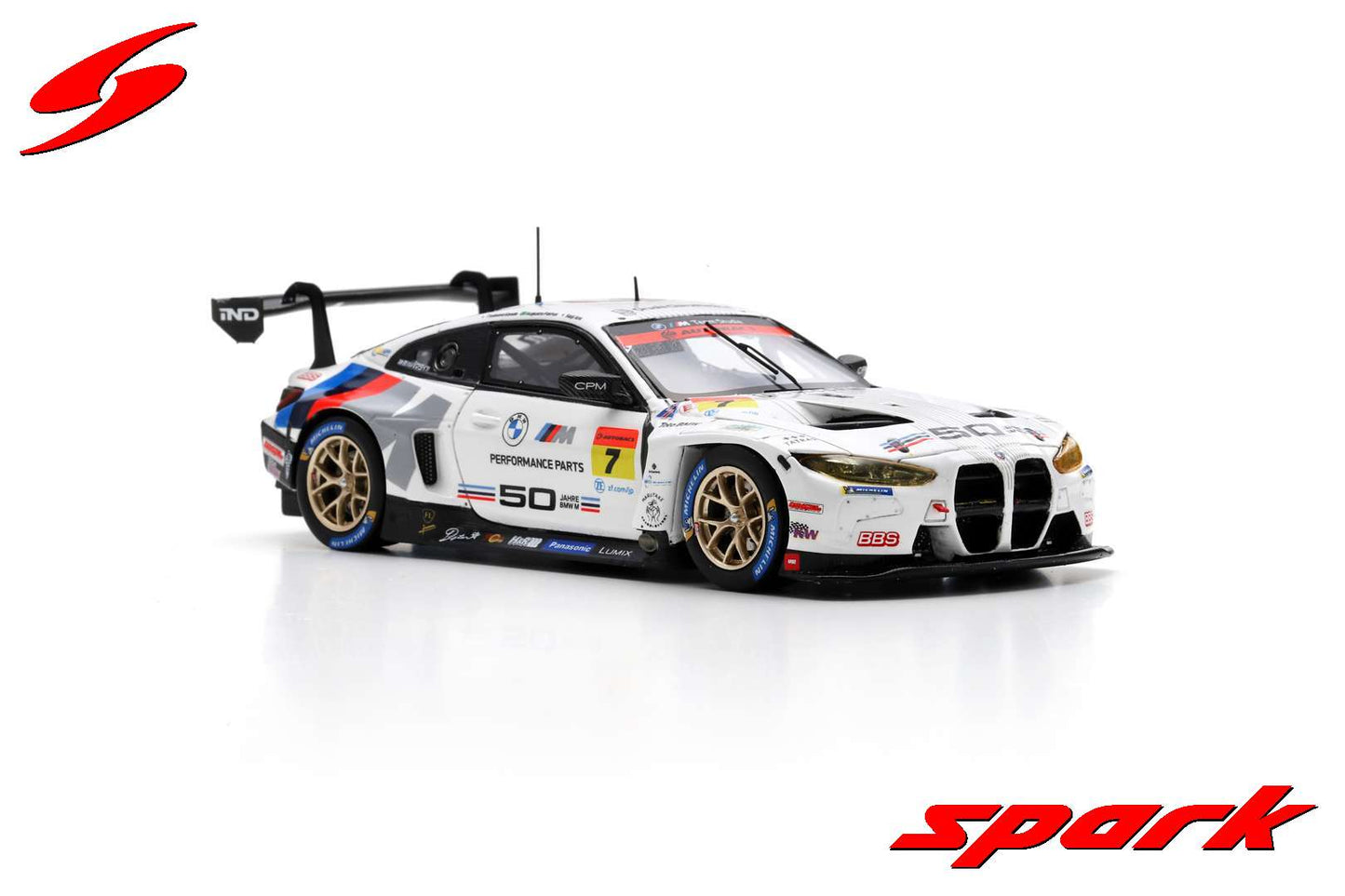 Spark SGT048 1/43 Studie BMW M4 No.7 BMW Team Studie x CSL GT300 SUPER GT 2022 Seiji Ara - Augusto Farfus - Tsubasa Kondo