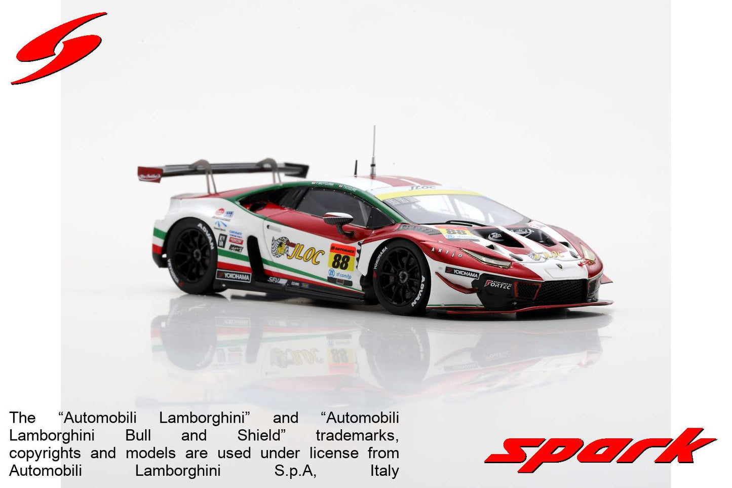 【2024年5月発売予定】Spark SGT088 1/43 JLOC Lamborghini GT3 No.88 JLOC - Takashi Kogure - Yuya Motojima
