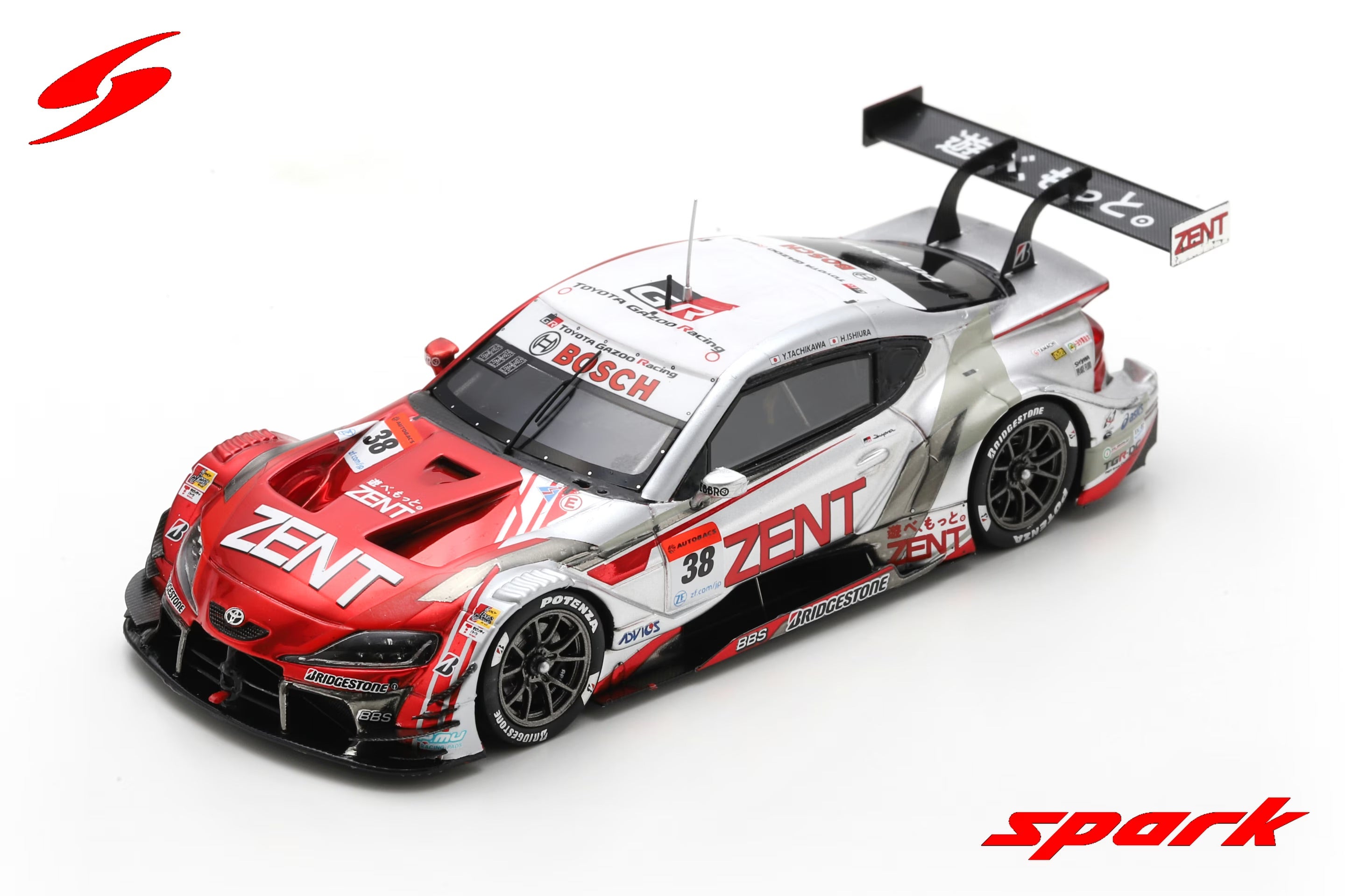 Spark SGT131 1/43 ZENT CERUMO GR Supra No.38 TGR TEAM ZENT CERUMO