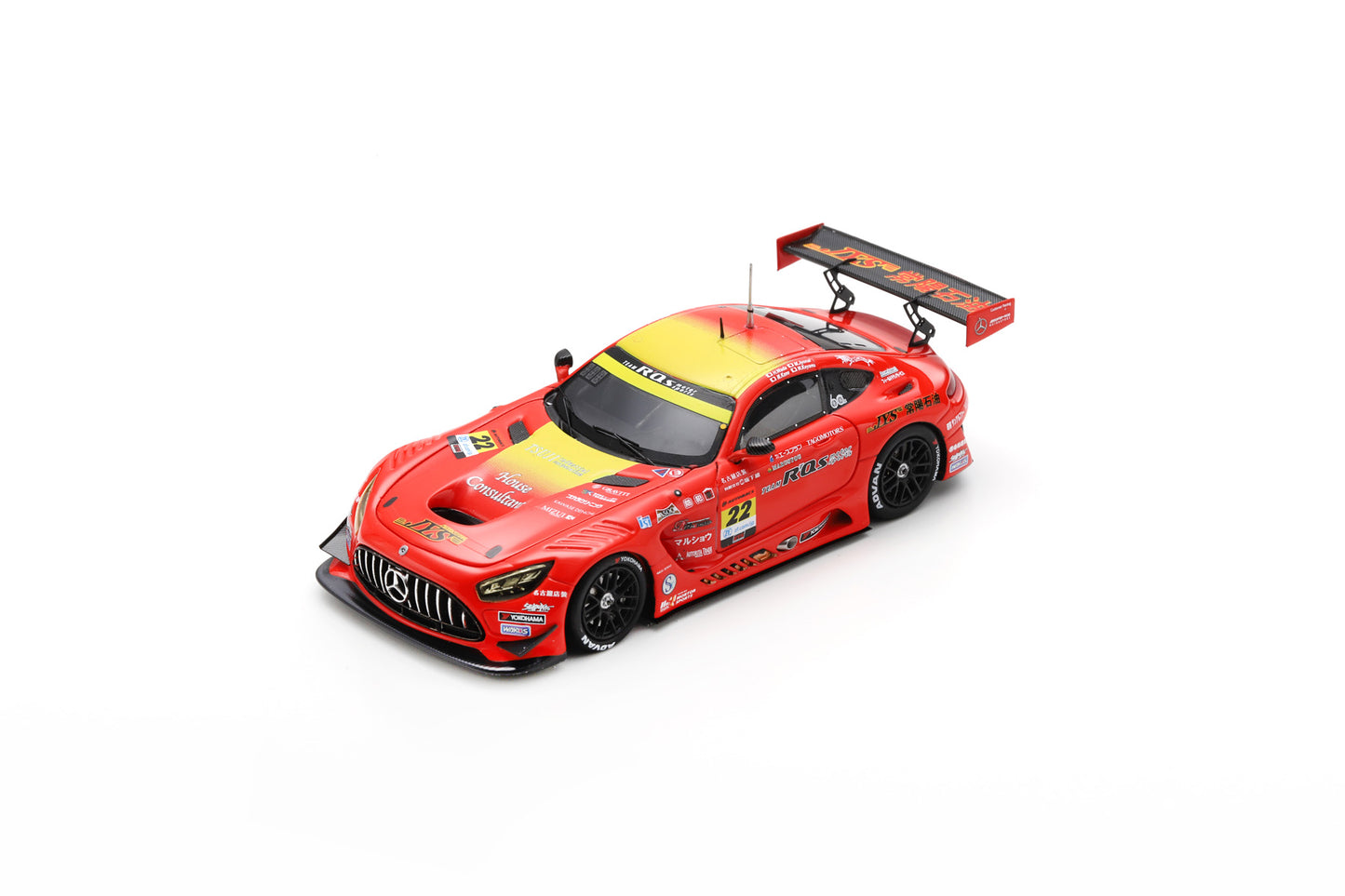 【2025年1月発売予定】Spark SGT171 1/43 R'Qs AMG GT3 No.22 R'Qs MOTOR SPORTS GT300 SUPER GT 2024 H. Wada - M. Jyonai - M. Kano - M. Koyama