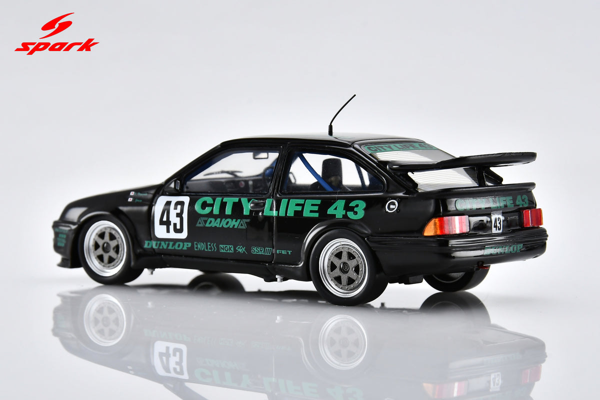 Spark SJ078 1/43 Ford Sierra RS500 Cosworth No.43 7th JTC Tsukuba Race de Nippon 1990T. Yorino - N. Nagasaka