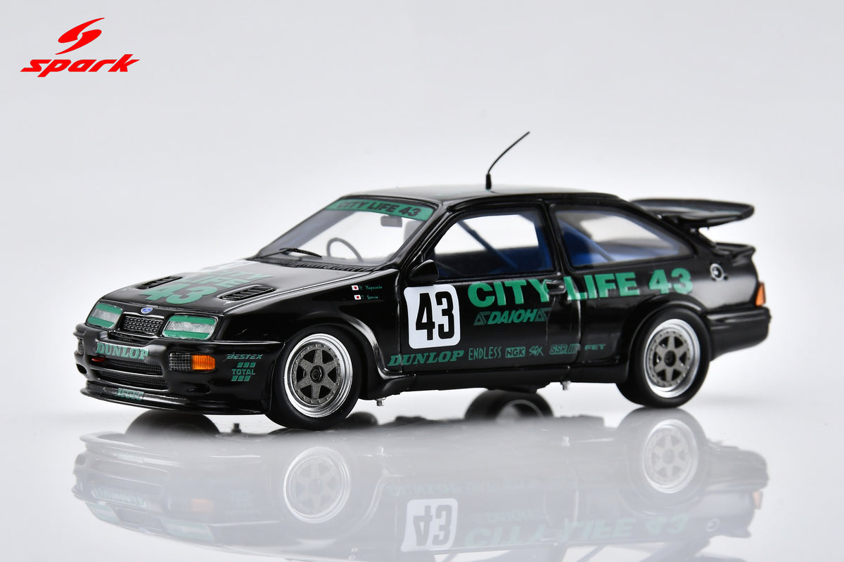 Spark SJ078 1/43 Ford Sierra RS500 Cosworth No.43 7th JTC Tsukuba Race de Nippon 1990T. Yorino - N. Nagasaka
