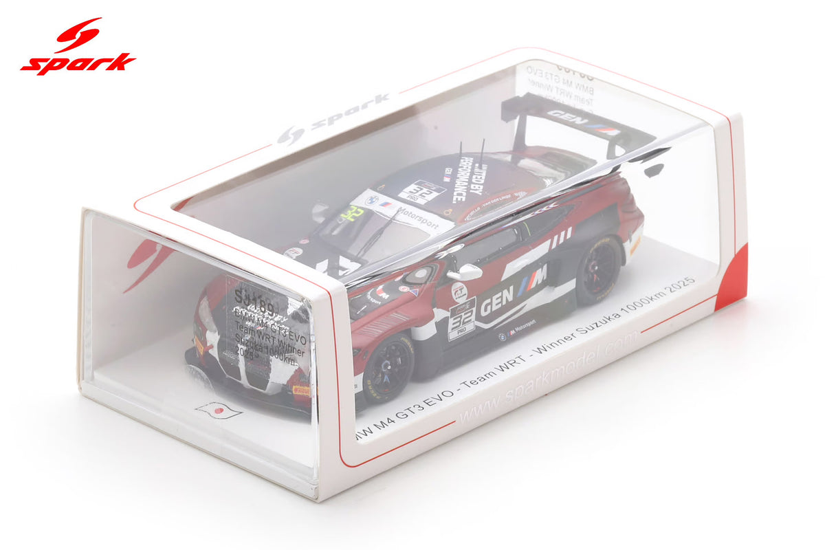 Spark SJ189 1/43 BMW M4 GT3 EVO No.32 Team WRT Winner Suzuka 1000km 2025 K. van der Linde - R. Marciello - C. Weerts