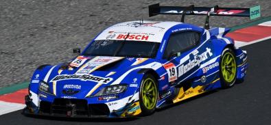 Spark 64SGT25019 1/64 WedsSport ADVAN GR Supra TGR TEAM WedsSport BANDOH No.19 GT500 SUPER GT 2025 Y. Kunimoto - S. Sakaguchi