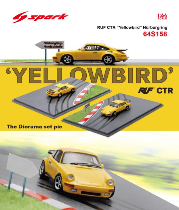 【2026年10月発売予定】 Spark 64S158 1/64 RUF CTR Prototype Nürburgring (With special base)