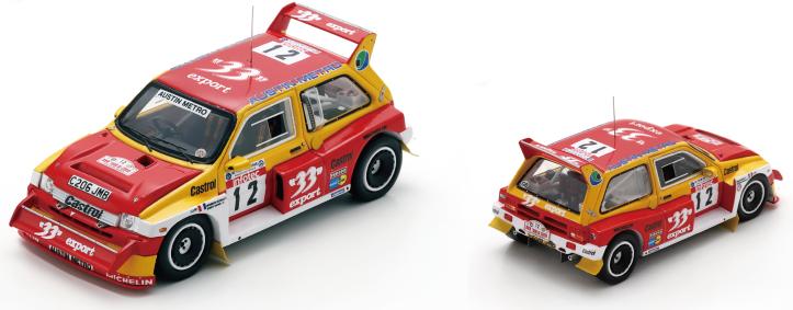 【2026年8月発売予定】 Spark S8163 1/43 MG Metro 6R4 No.12 Tour de Corse 1986 D. Auriol – B. Occelli