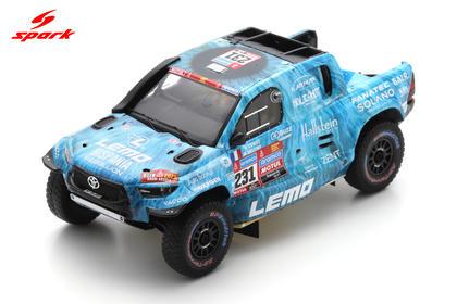 【2026年10月発売予定】 Spark S5888 1/43 TOYOTA HILUX No.231 22nd Place Dakar 2023 R. Dumas - M. Delfino