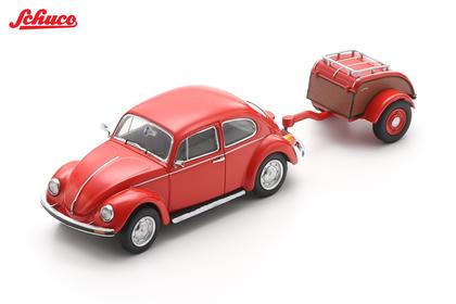 【2026年11月発売予定】 Schuco 43U00178 1/43 1979 VW Beetle with westfalia trailer
